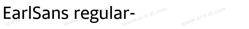 EarlSans regular字体转换